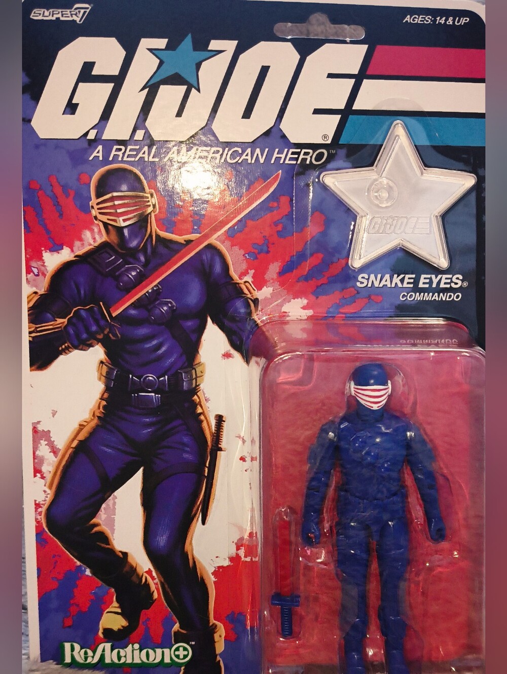 *NEW* G.I. Joe -Super7- ReAction Snake Eyes (America's 250th Anniversary)